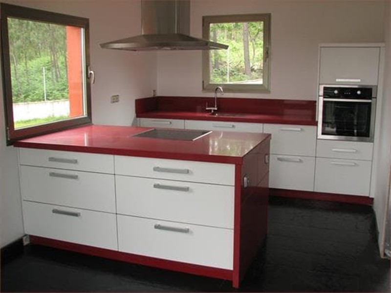 tablero marino con formica blanco mate